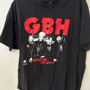 Hanes Black and Red Graphic T-Shirt